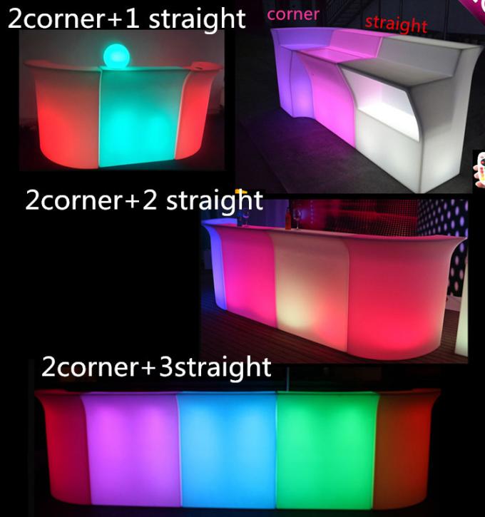 Populärer gerader LED-Stangen-Zähler imprägniern 16 Farben, die für Partei-Miete ändern