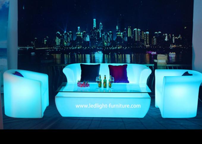Großes RGB-Glühen leuchtet Sofa mit modernen Art-Möbeln Doppelsitzes KTV