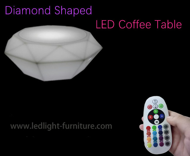 Cocktail-Tisch-Wetter-Beweis des Diamant-Entwurfs-entspannen sich stilvoller LED mit weiches Licht