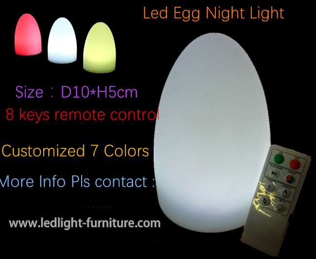 Kundengebundene dekorative Tischlampen LED, veränderbare Farbänderndes Ei-Licht 