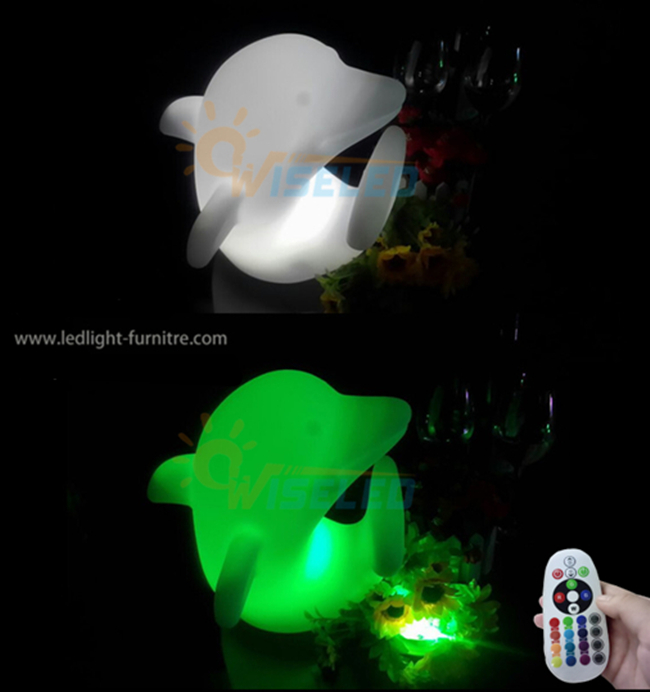 Nette bunte Feiertags-Delphin-Nachtleuchtpult-Lampe mustert Produktion für Raum