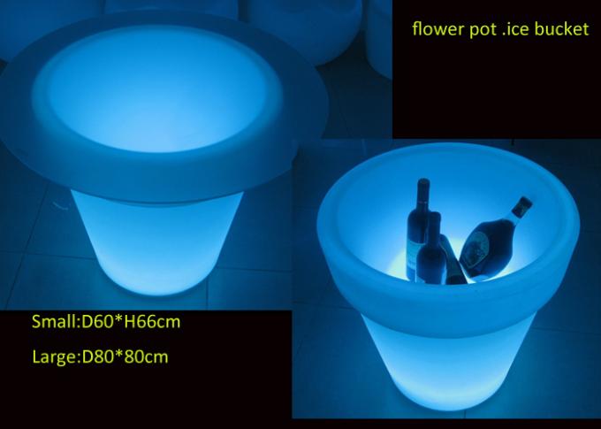 Batterieleistung PET LED Blumentopf im Freien mit DMX-Fernbedienung, Farbändern