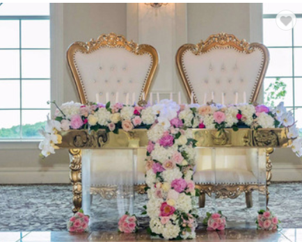 Luxushoch-Rückseiten-Hochzeits-Möbel-dekorative Thron-Mietstühle/königliche Prinzessin Chair