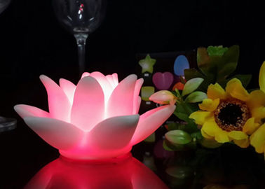 China 7 Farben verblassen die Blumen-Tischlampe LED Lotus, die mit AUS/AN Knopf wasserdicht ist fournisseur