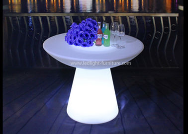China Cocktail-Tisch des Pilz-imprägniern der geformte Patio-LED, Handels leuchten Couchtisch  fournisseur