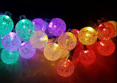 China Feenhafte Ketten-Solarlichter 19,7 Ft-Glaskugel-LED für Feiertags-Dekoration fournisseur