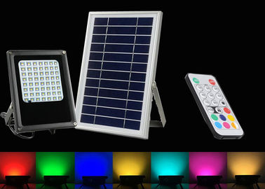 China Farben 6W RGB, die Solarsicherheits-Flut-Lichter mit Fernbedienung ändern fournisseur