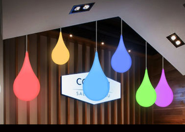 China Hängender Wasser-Tropfen formte Deco-Beleuchtungs-Raum-/Geschäfts-Gebrauchs-lustigen bunten Entwurf fournisseur