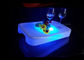 Quadrat-LED beleuchtete dienende Behälter entblößen Waren-Werkzeug-Art für Verein-Wein-Gläser fournisseur