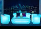 Licht-Möbel-Glühen-Sofa des Nachtklub-Plastik-LED mit RGB-Farbdem ändern fournisseur