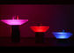 Polyäthylen-Huka-Nacht leuchten Möbel-Club-Tabelle mit buntem LED-Licht fournisseur