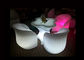 Glühende Garten-Möbel-Art 4 LED-Barhocker und 1 Tabelle gesetztes Eco freundlich fournisseur