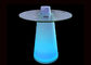 Farben, die Cocktail-Tisch-Hoch-stehenden Wichtigtuer-Bar-Club-Gebrauch der Glasplatte-LED ändern fournisseur