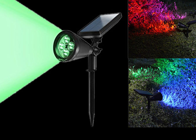 7 Farben, die Solar-LED-Garten-Lichter, angetriebene geführte Pole-Solarlichter ändern 