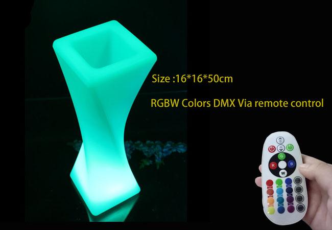 Fernsteuerungs-LED-Blumen-Töpfe batteriebetriebene enthaltene Lampe RGB LED