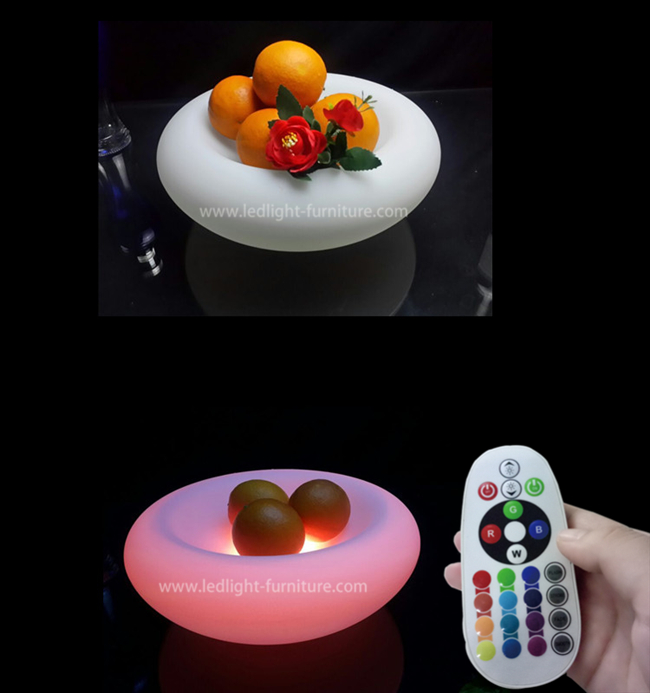 Frucht Plastik-RGB LED leuchten Cocktail-Behältern für Partei-Ereignis-Dekoration