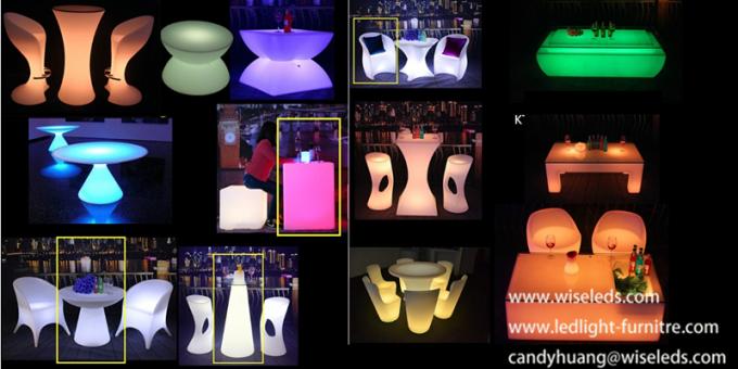 PET Swimmingpool-Möbel im Freien mit kundengebundenen Farben LED Beleuchtung