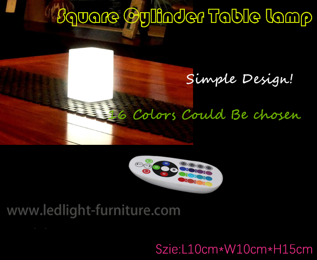Das drahtlose Würfel-Licht des Quadrat-LED, batteriebetrieben leuchten Würfel-Tabellen-multi Farben