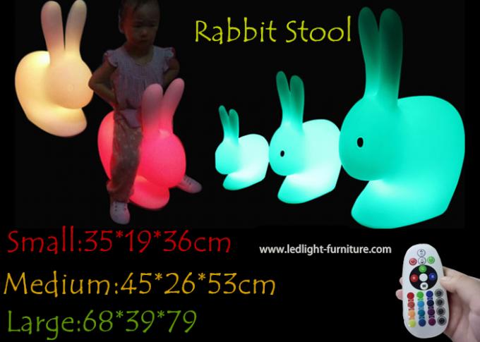 Wieder aufladbares Kaninchen leuchten Schemel für Kinderspiel und Ostern-Feiertags-Dekoration