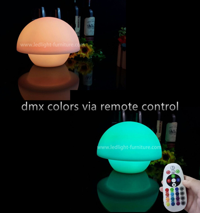 Kundengebundene dekorative Tischlampen des Entwurfs-LED, bunte Nachtlampe des Pilz-LED