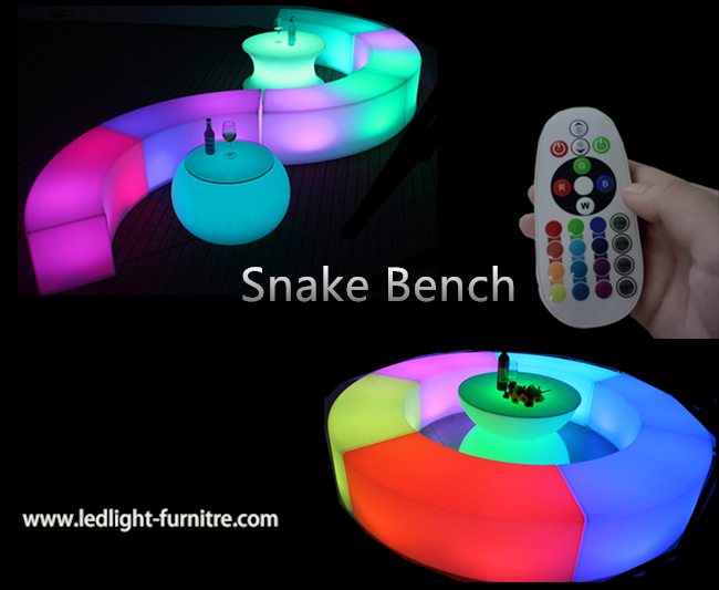 Tragbare Licht-Bank der Schlangen-LED wieder aufladbar für Partei-Dekoration im Freien