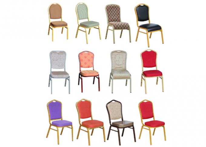 Geistes- und Gewebe-materielle Hochzeits-Möbel-Mietbankett-Stühle mit 4 Beinen