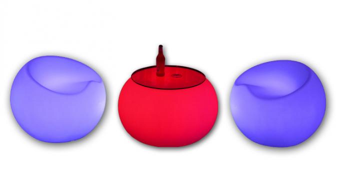 Farben, die Barhocker Seat Apples LED leuchtet Möbeln mit geführtem Licht ändern