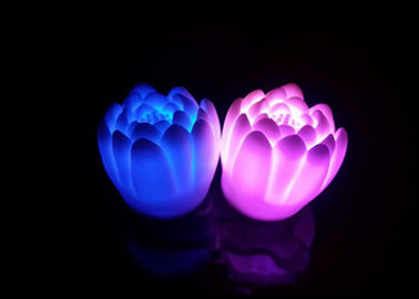 China Blitzen aktives LED Nachtlicht des Wasser-, 7 Farben geführtes Blumen-Nachtlicht für Geburtstag fournisseur