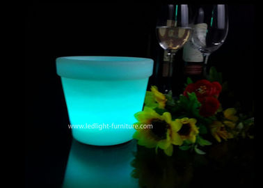 China Bunte Mini-Plastik-LED Blumen-Töpfe RGB für Tabellen-/Garten-Dekoration fournisseur