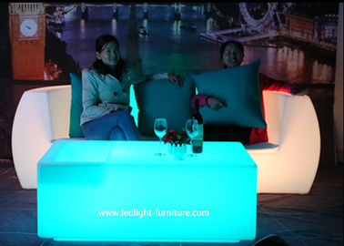 China Licht-Möbel-Schnittecke des modernen Entwurfs-LED und gerades LED-Sofa mit Kissen fournisseur